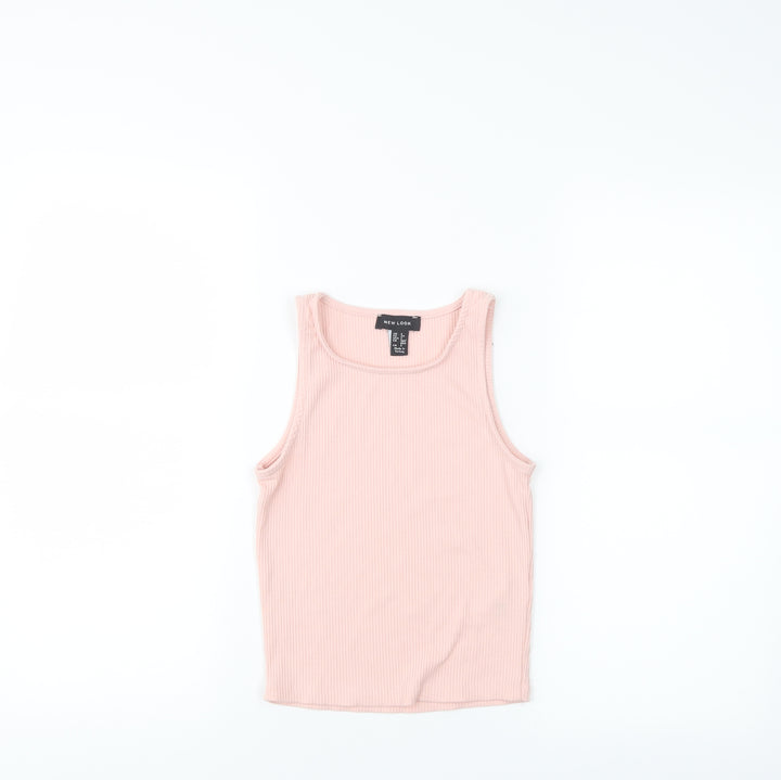 New Look Womens Pink   Basic Tank Size 6