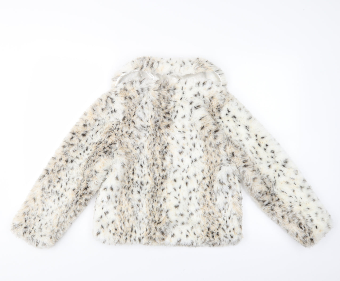 yd Girls Multicoloured Animal Print  Gilet Jacket Size 10-11 Years  - FAUX FUR