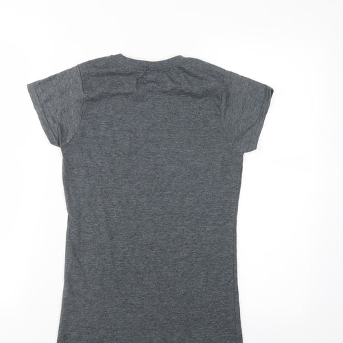 Gilden Womens Grey   Basic T-Shirt Size S