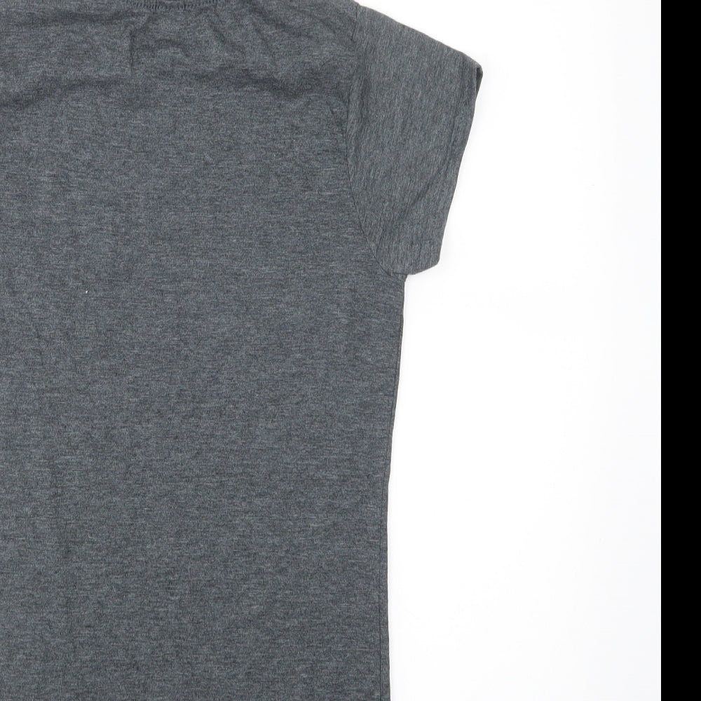 Gilden Womens Grey   Basic T-Shirt Size S