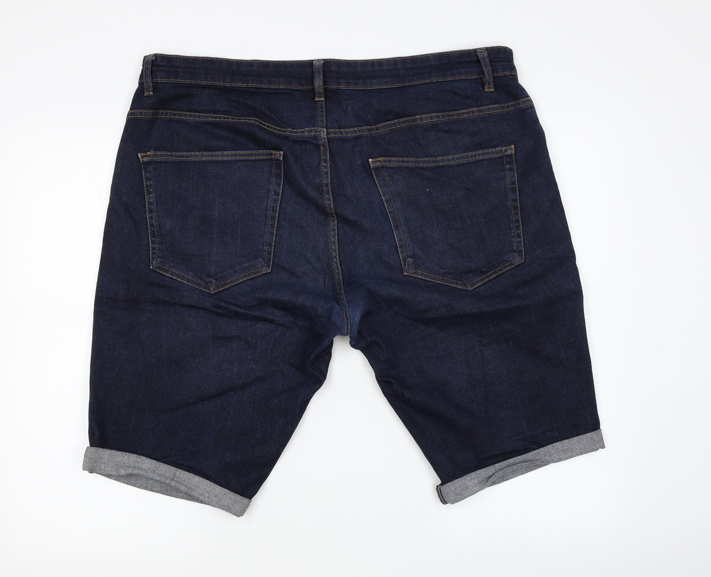 George Mens Blue  Denim Bermuda Shorts Size 38