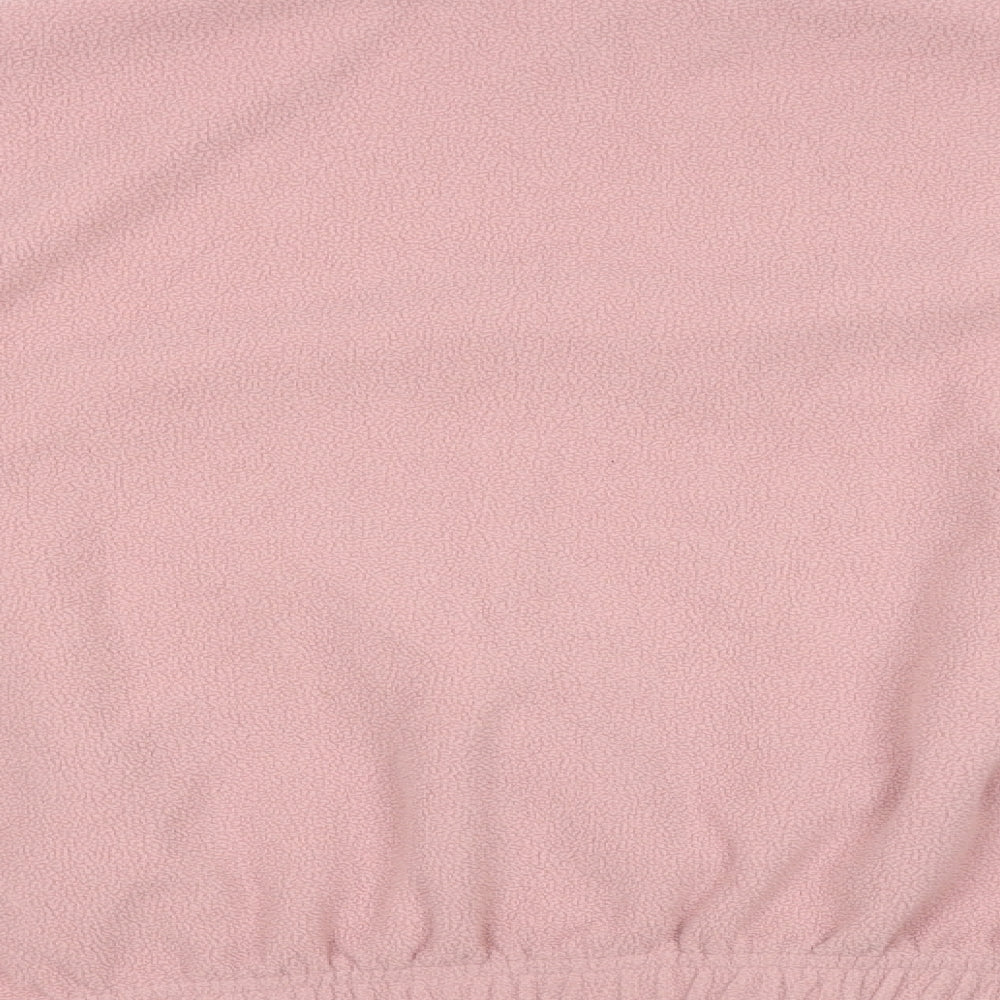 New Look Womens Pink  Fleece Henley Jumper Size 10