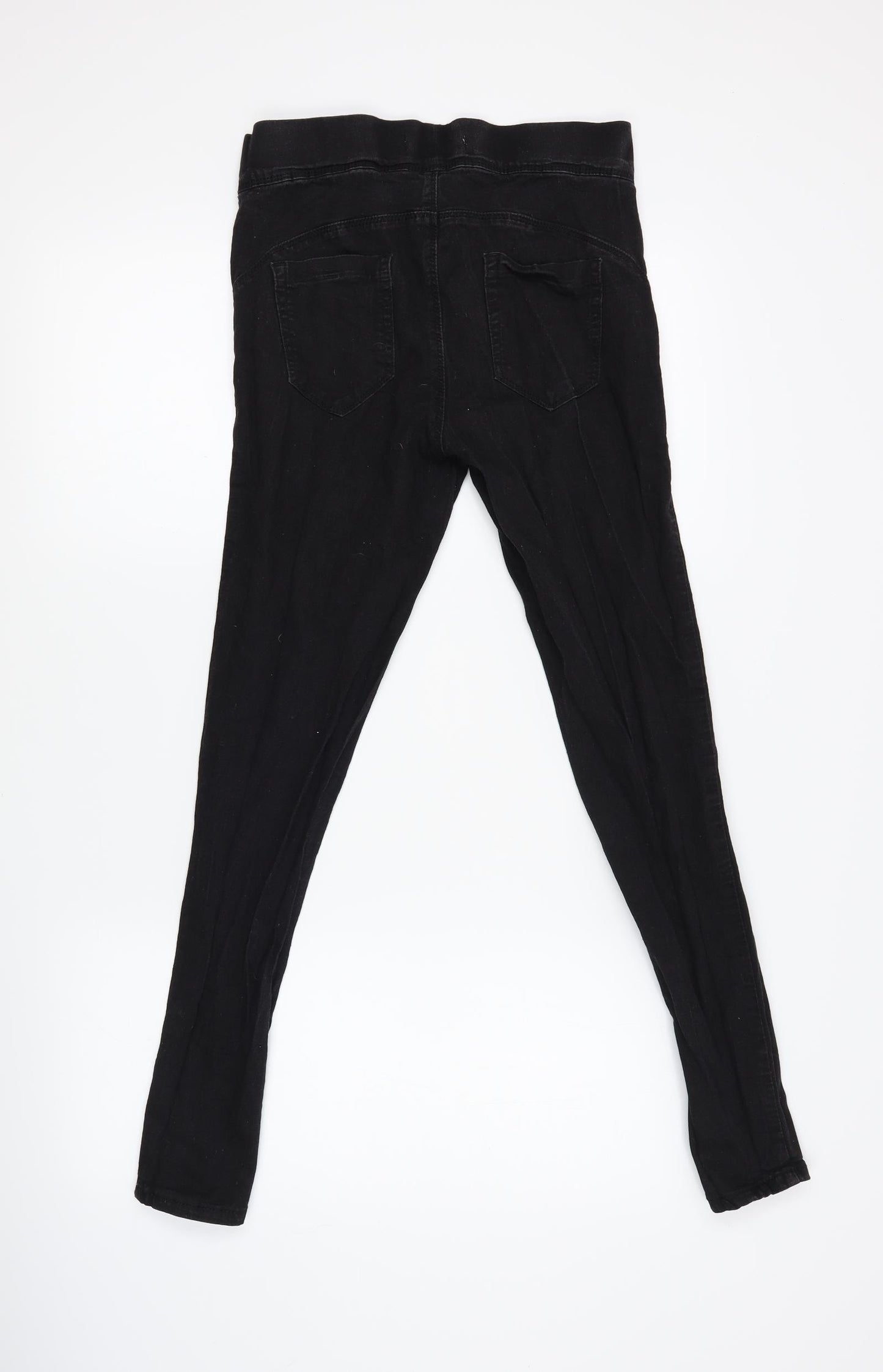 Primark Womens Black  Denim Jegging Leggings Size 10 L27 in