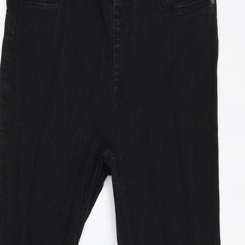 Primark Womens Black  Denim Jegging Leggings Size 10 L27 in