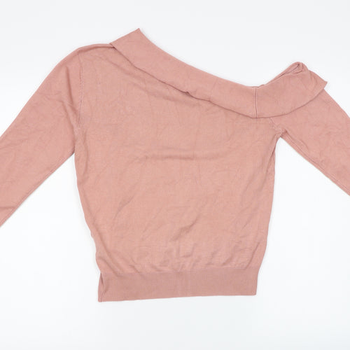 Drolede Copine Womens Pink  Knit Pullover Jumper Size M  - Off the Shoulder