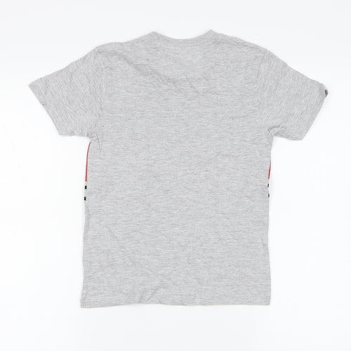 Pep&Co Boys Grey   Basic T-Shirt Size 7-8 Years  - Monaco MX Racing