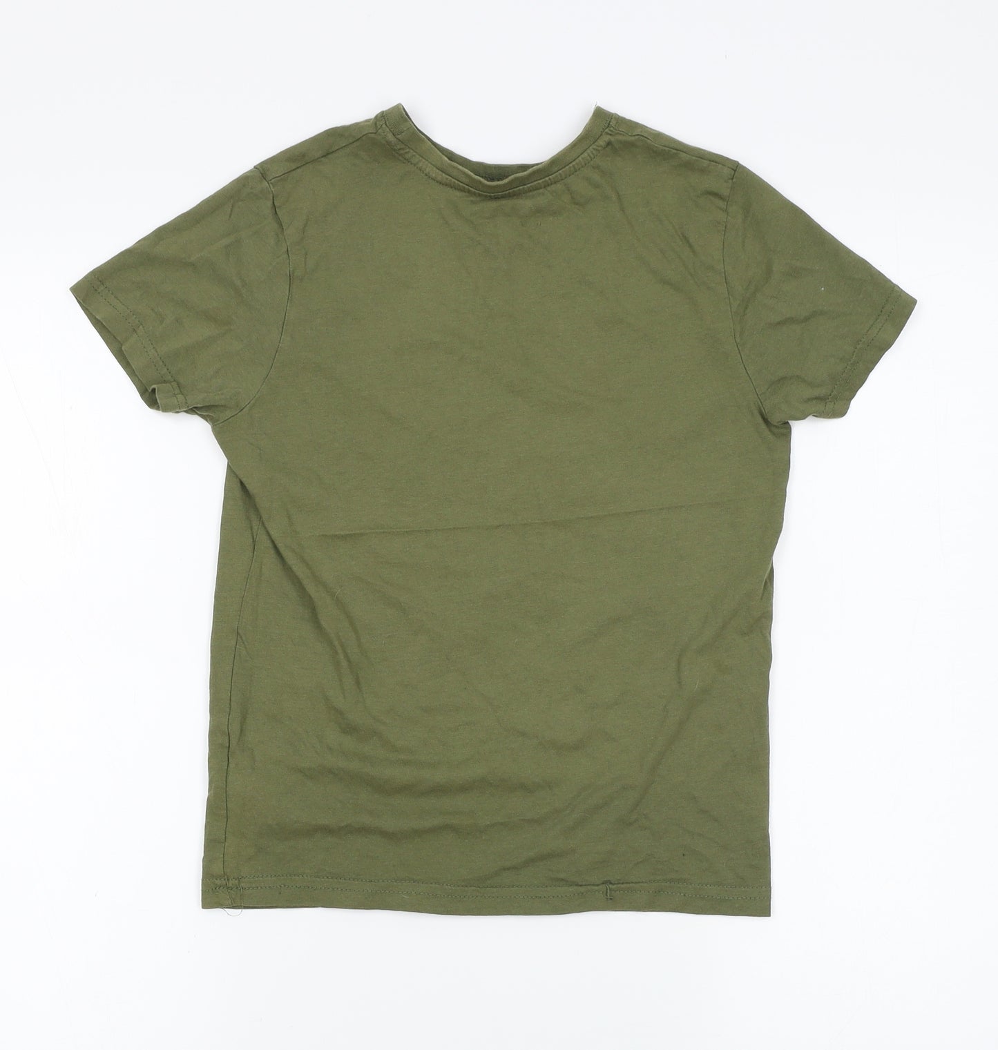 Primark Boys Green   Basic T-Shirt Size 9-10 Years
