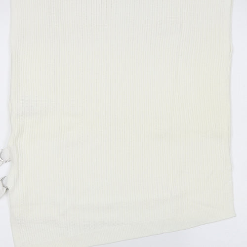 NEXT Womens Ivory  Knit Vest Jumper Size 12