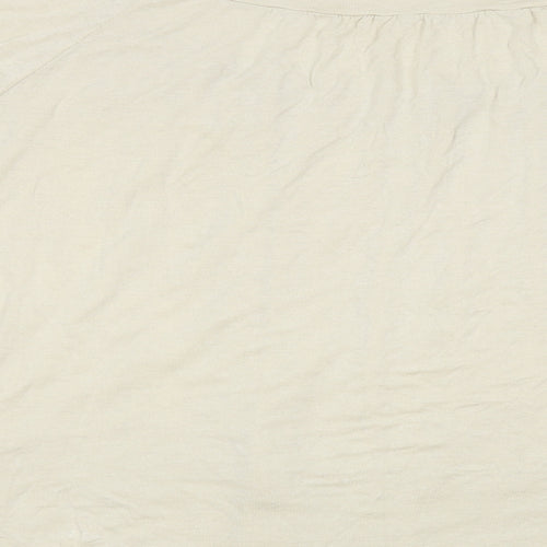 Preworn Womens Beige   Basic T-Shirt Size L