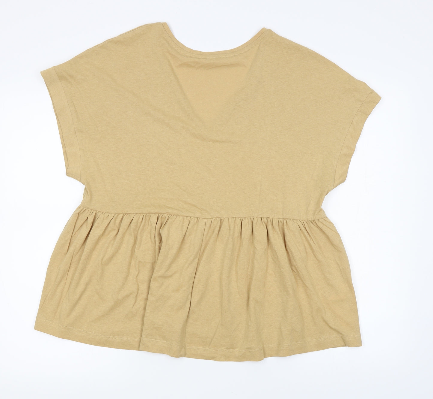 MNG Womens Beige   Basic T-Shirt Size M