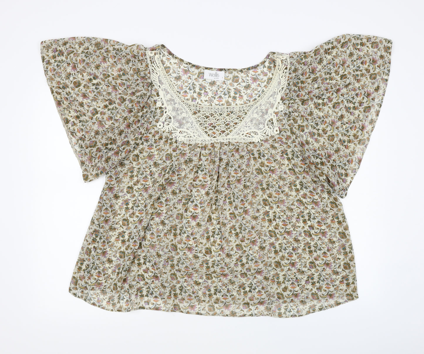 Wallis Womens Multicoloured Floral  Basic Blouse Size L