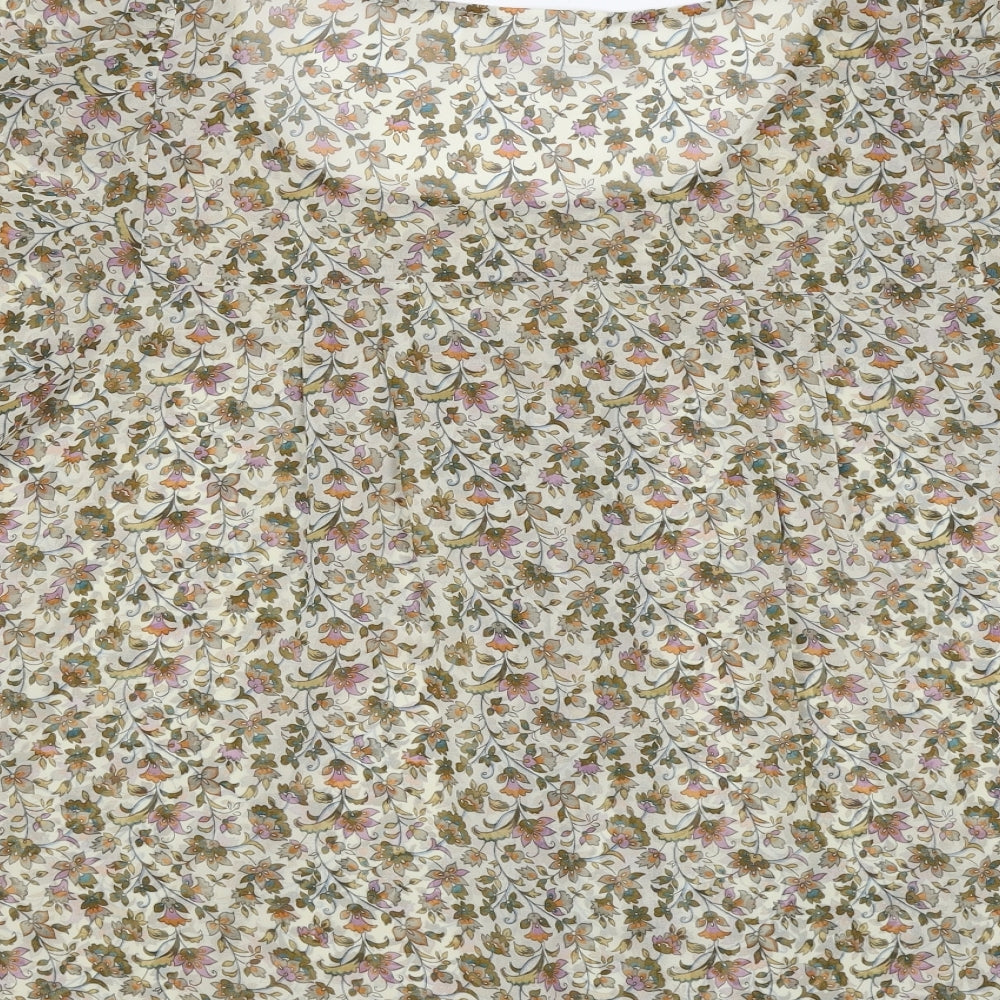 Wallis Womens Multicoloured Floral  Basic Blouse Size L