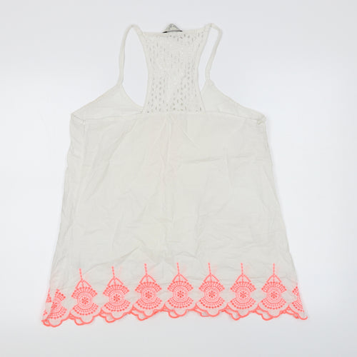 Primark Girls White   Basic Tank Size L