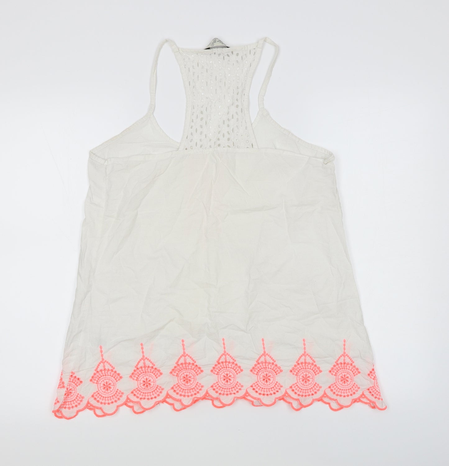 Primark Girls White   Basic Tank Size L