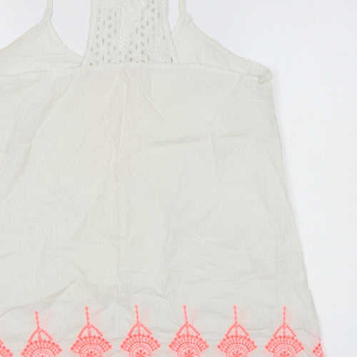 Primark Girls White   Basic Tank Size L