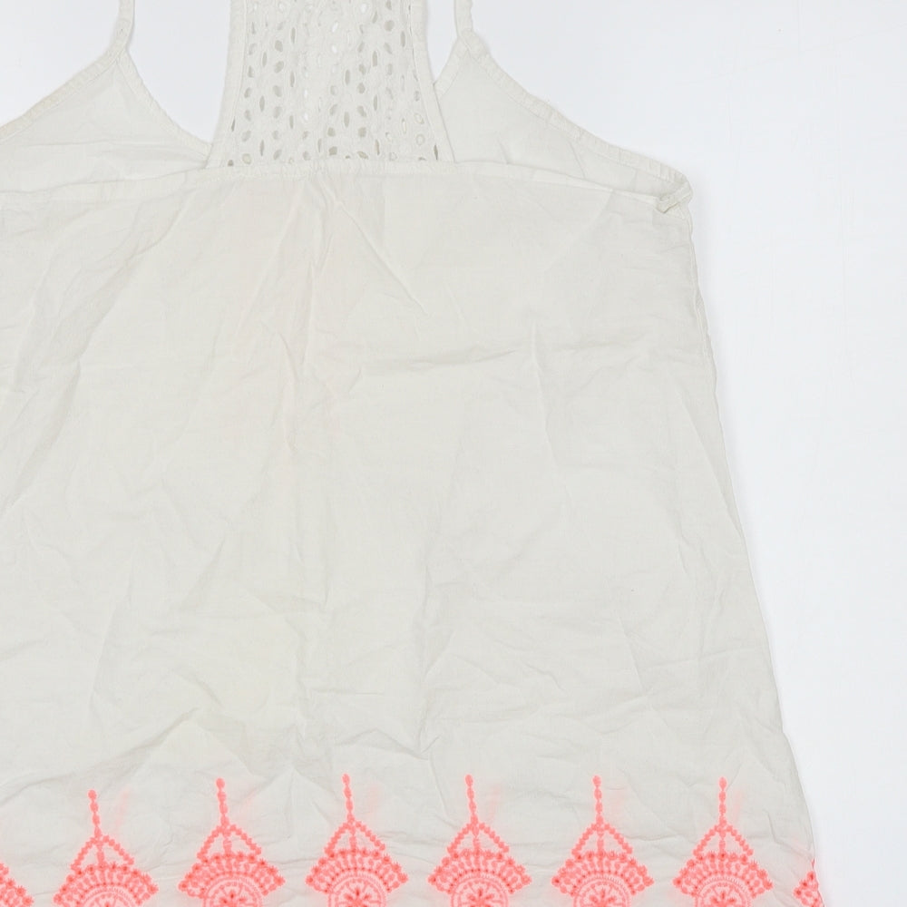 Primark Girls White   Basic Tank Size L