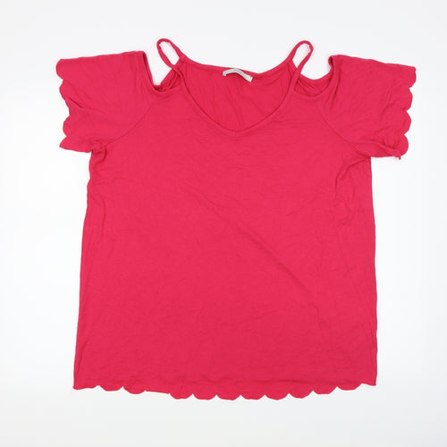 George Womens Pink   Basic T-Shirt Size 18
