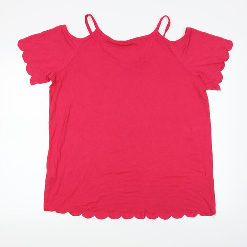 George Womens Pink   Basic T-Shirt Size 18