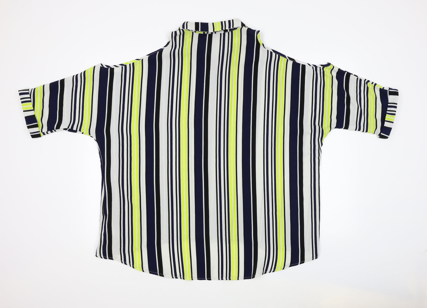 New Look Womens Multicoloured Striped  Basic Blouse Size 14