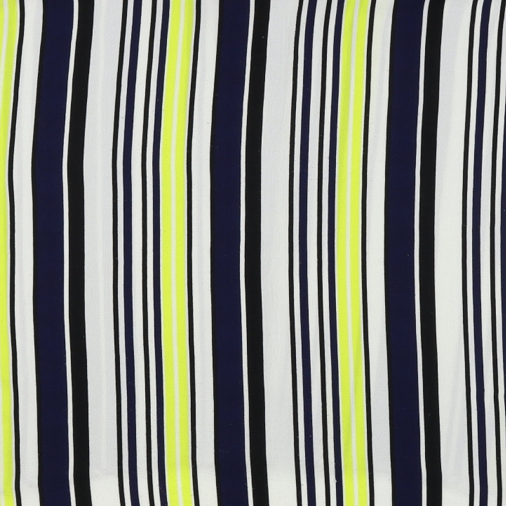 New Look Womens Multicoloured Striped  Basic Blouse Size 14