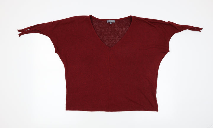 Principles Womens Red Knit Pullover Jumper Size 12