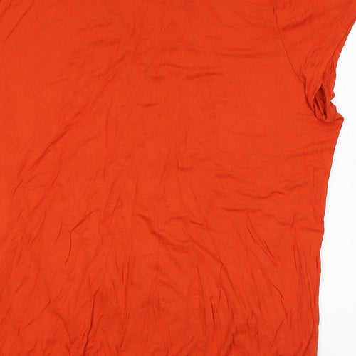 George Womens Orange   Basic T-Shirt Size 22