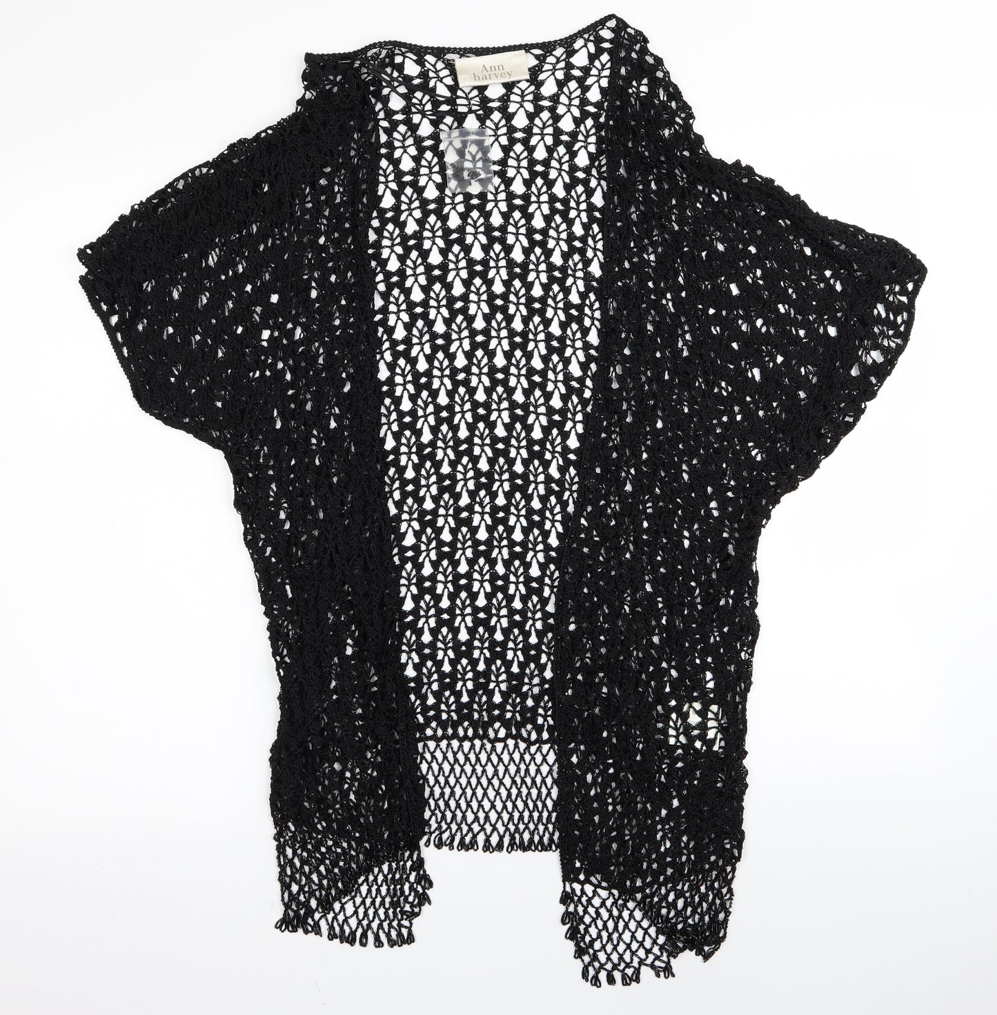 Preworn Womens Black   Cardigan Jumper Size 20