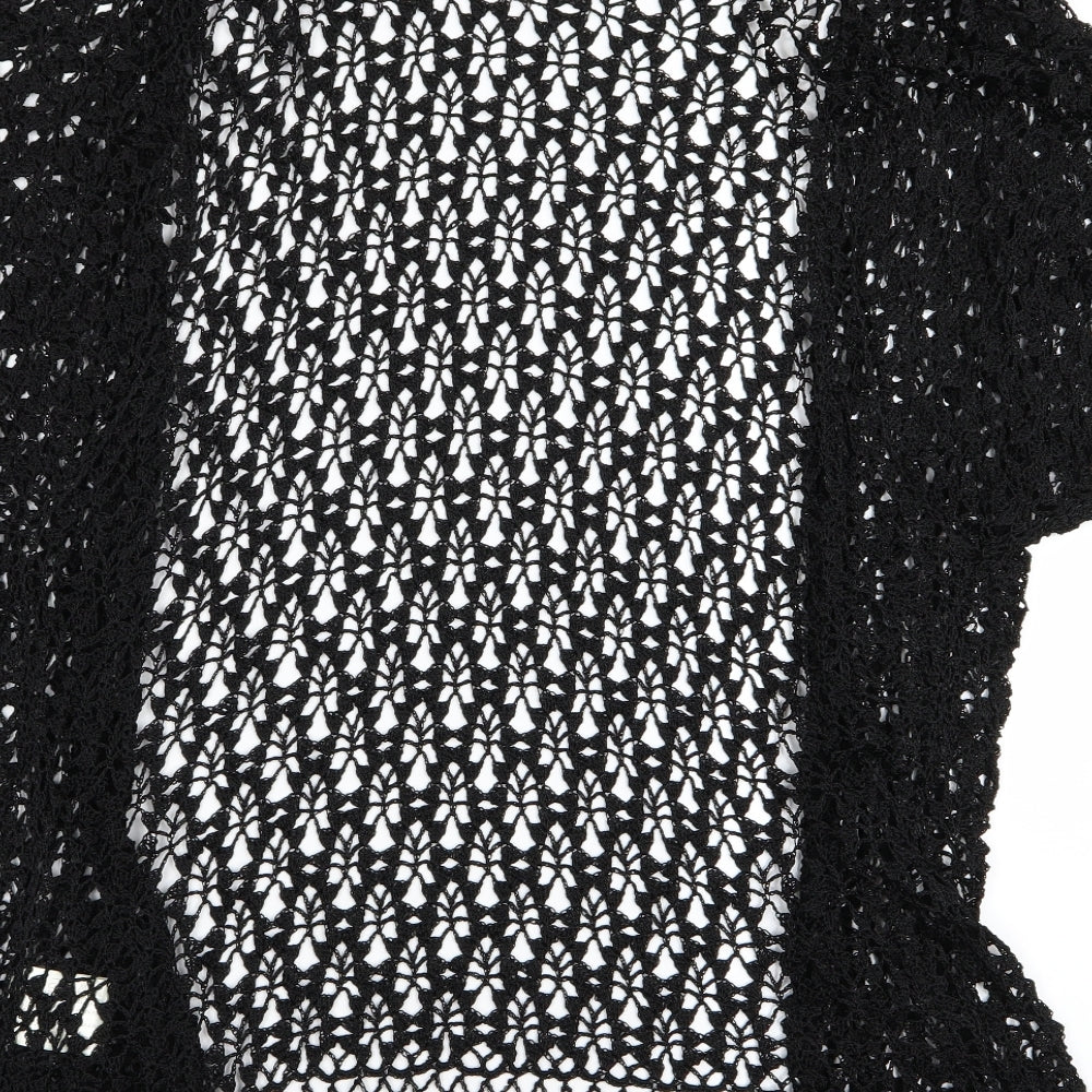 Preworn Womens Black   Cardigan Jumper Size 20