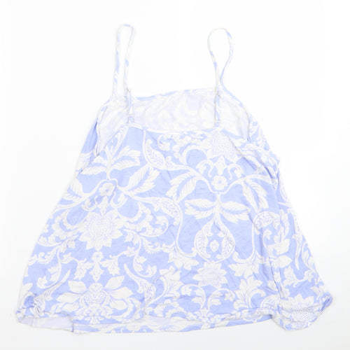 Preworn Womens Blue Floral  Camisole Blouse Size M