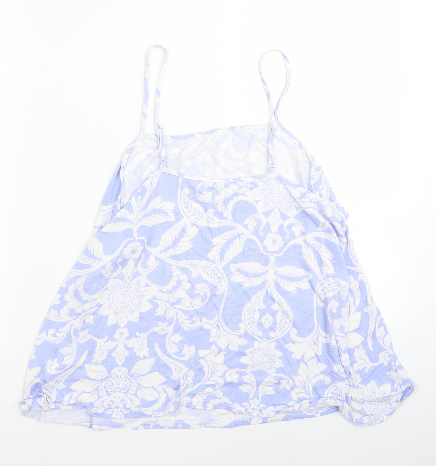 Preworn Womens Blue Floral  Camisole Blouse Size M