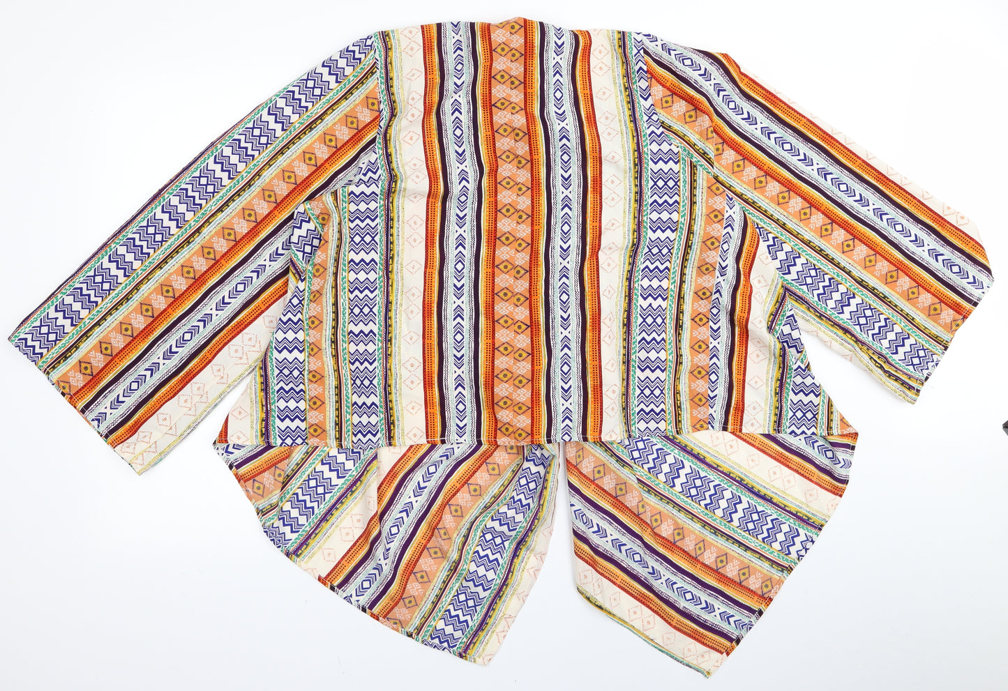 Boohoo Womens Multicoloured Paisley  Basic Blouse Size S