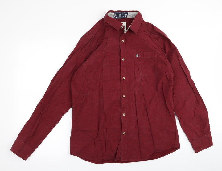 Preworn Mens Red    Button-Up Size XL