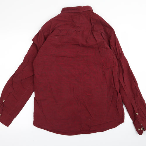 Preworn Mens Red    Button-Up Size XL