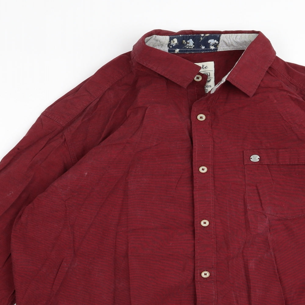 Preworn Mens Red    Button-Up Size XL