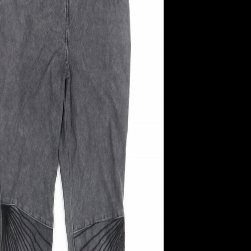 Preworn Girls Grey   Skinny Jeans Size 10 Years