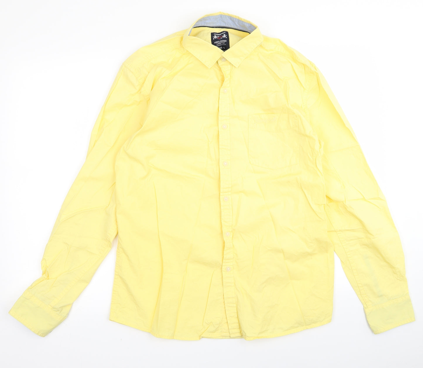 teamspirit Mens Yellow    Button-Up Size L  - 6