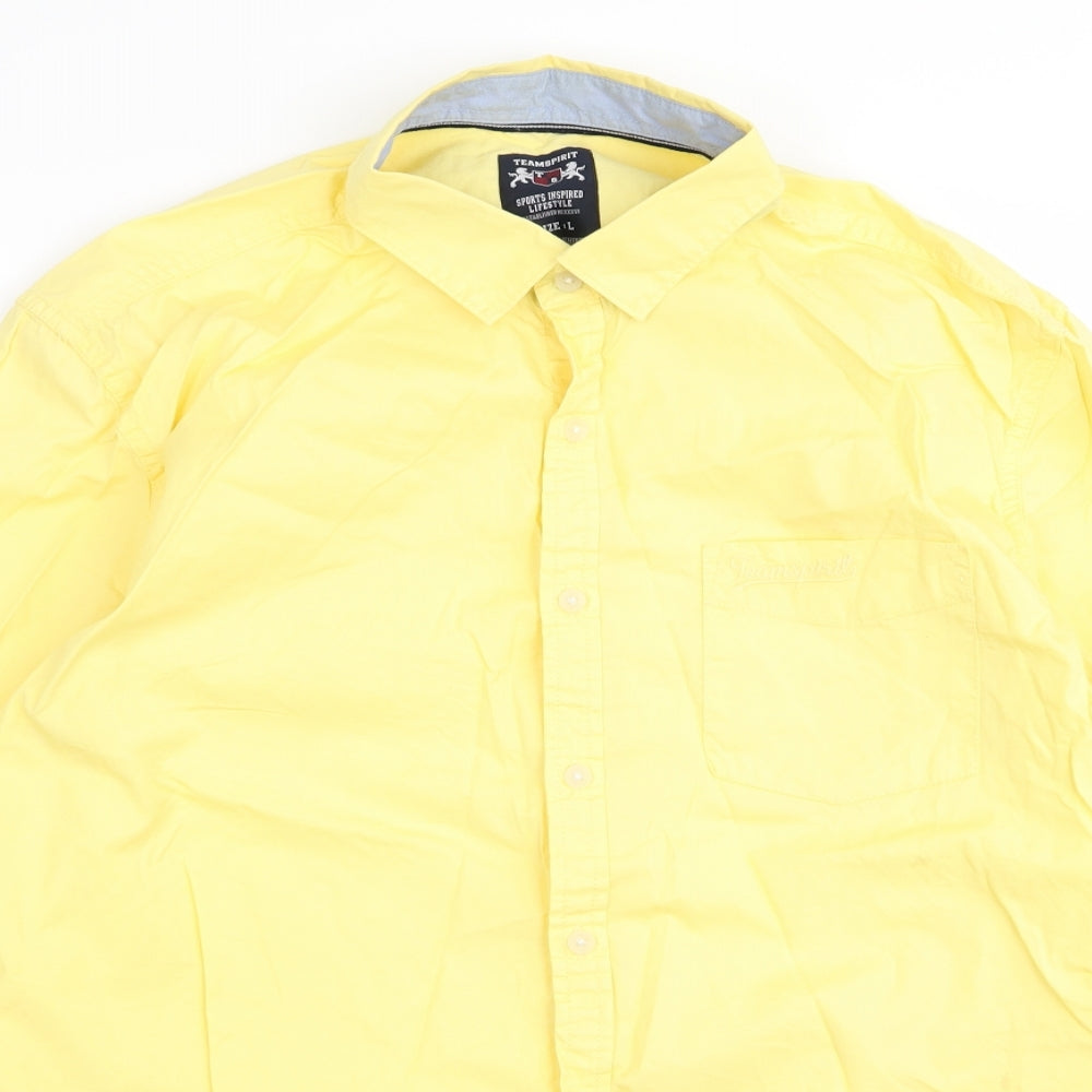 teamspirit Mens Yellow    Button-Up Size L  - 6