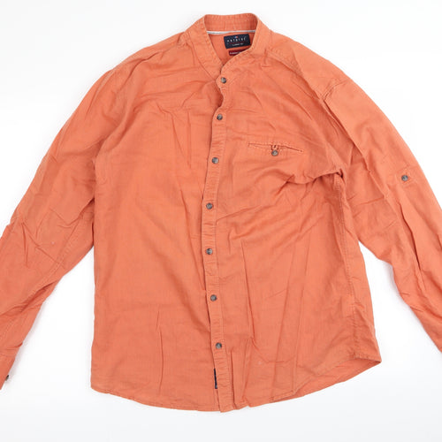 netplay Mens Orange    Button-Up Size 21