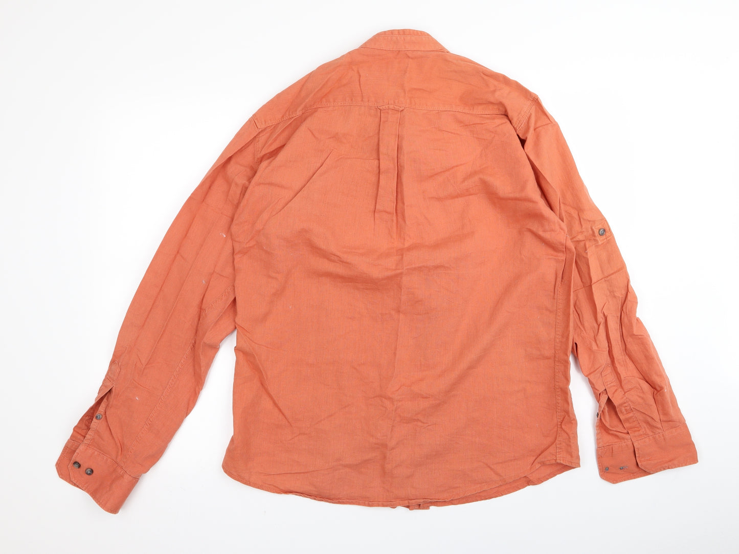 netplay Mens Orange    Button-Up Size 21