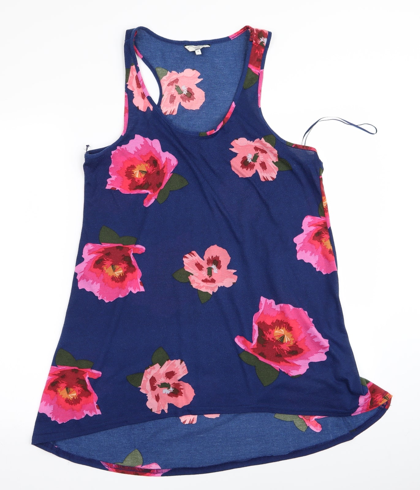 New Look Womens Blue Floral  A-Line  Size 16