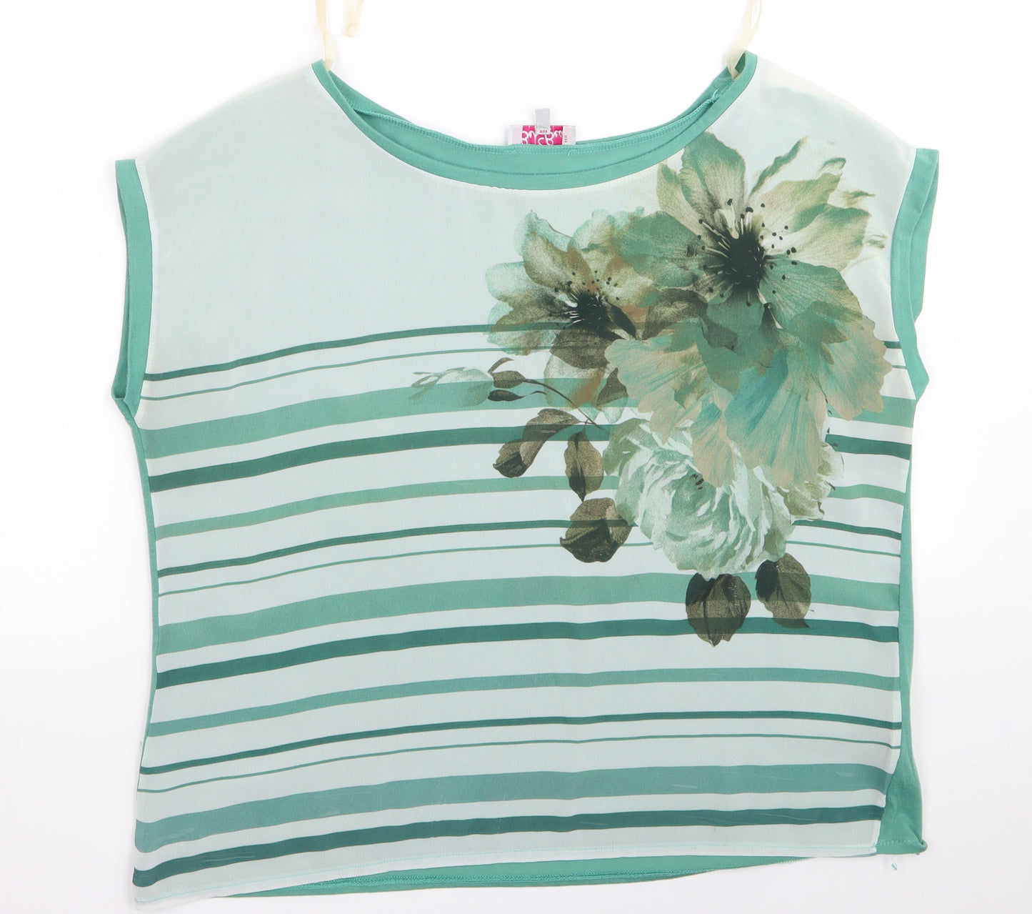 Preworn Womens Green   Basic T-Shirt Size 14