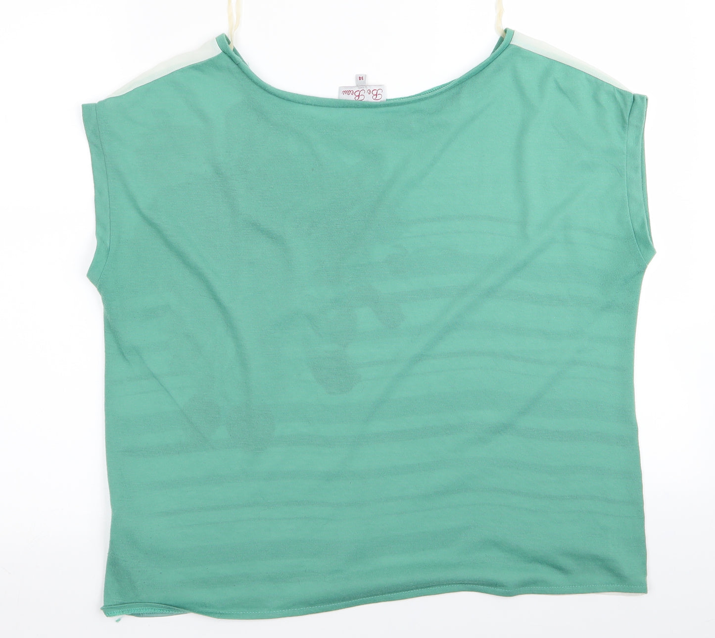 Preworn Womens Green   Basic T-Shirt Size 14