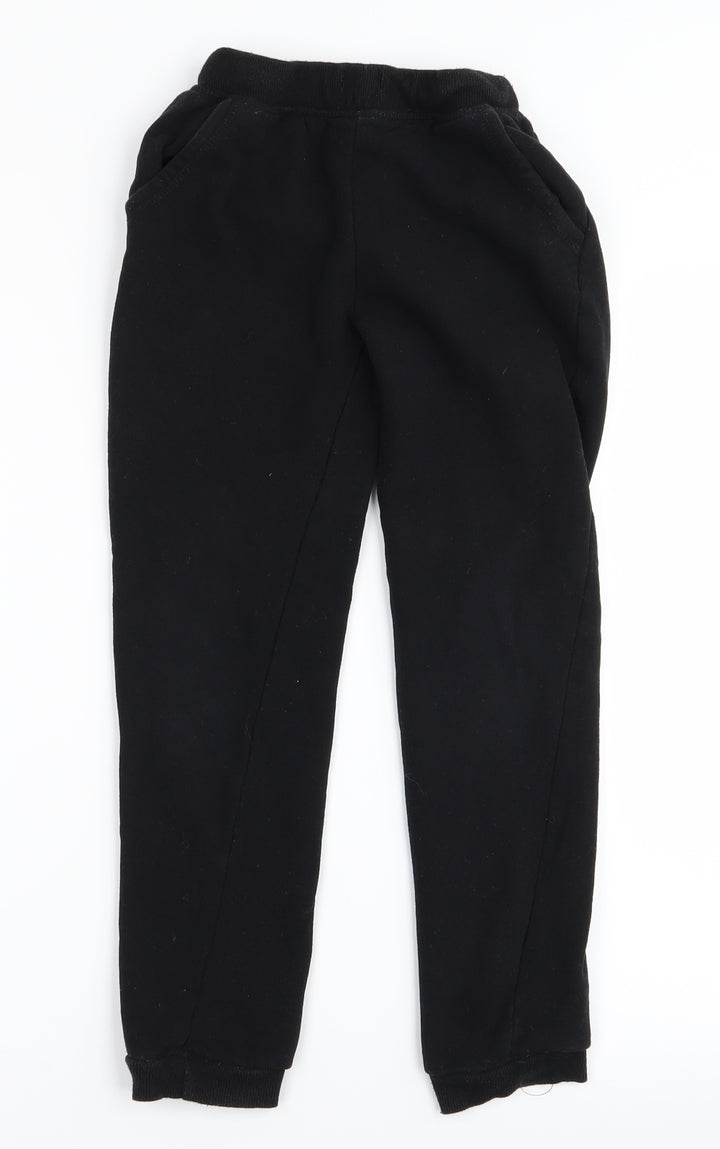 Primark Girls Black   Jogger Trousers Size 9 Years
