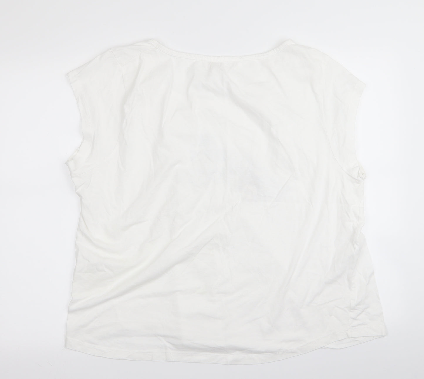 Preworn Womens White   Basic Tank Size XL