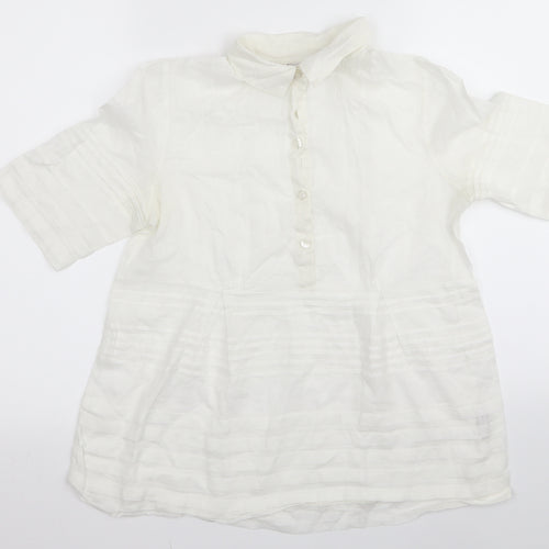 max Womens White   Basic Blouse Size 10
