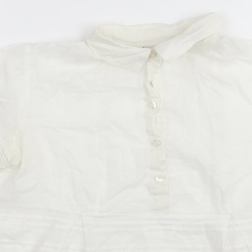 max Womens White   Basic Blouse Size 10