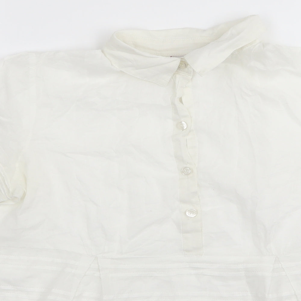 max Womens White   Basic Blouse Size 10