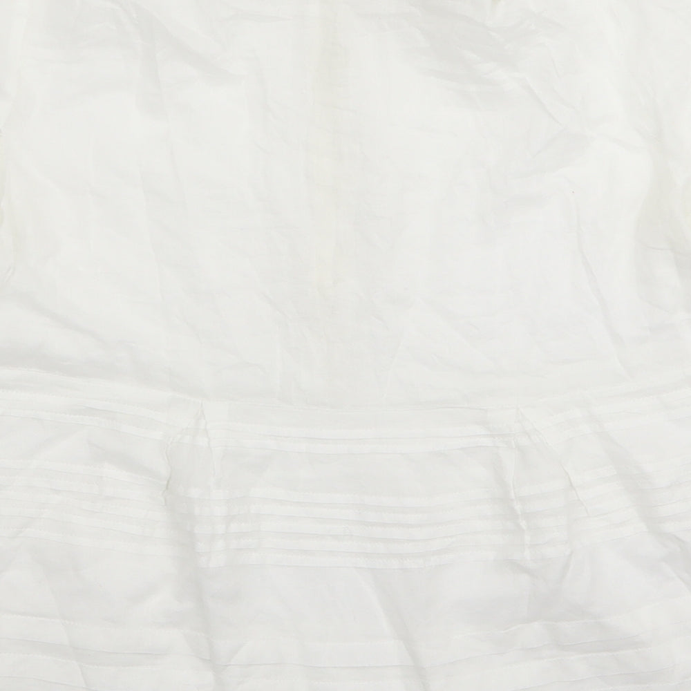max Womens White   Basic Blouse Size 10