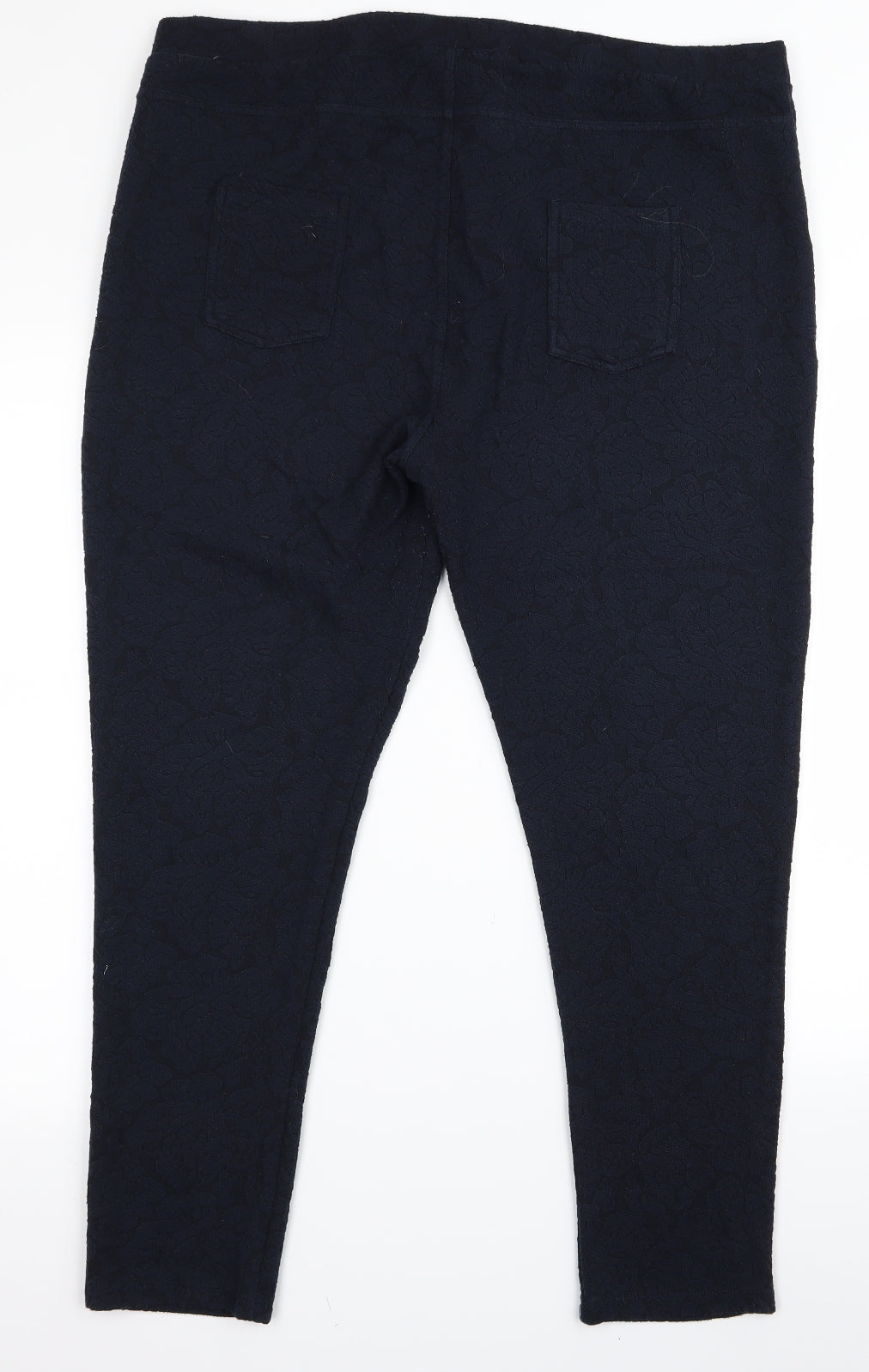 M&Co Womens Blue   Trousers  Size 20 L24 in