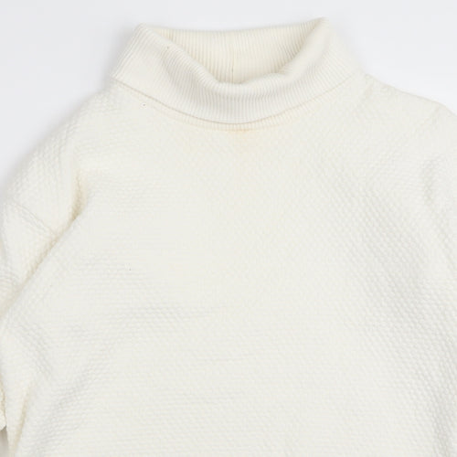 m&s Womens White   Pullover Jumper Size 14